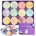 Shower Steamers Aromatherapy - 12 Pcs Shower Bombs with Essential Oil for Home SPA, 100% Pure Essential Oil, Lavender, All Natural, for Men and Women